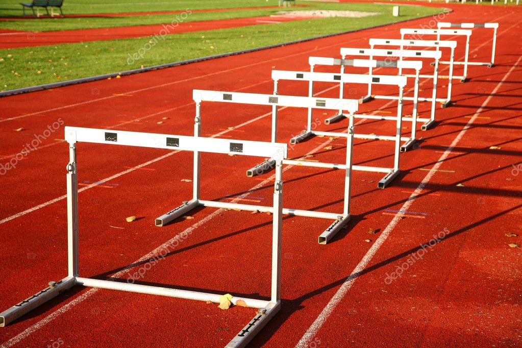 Leichtathletik-Wettkampf auf der Bahn